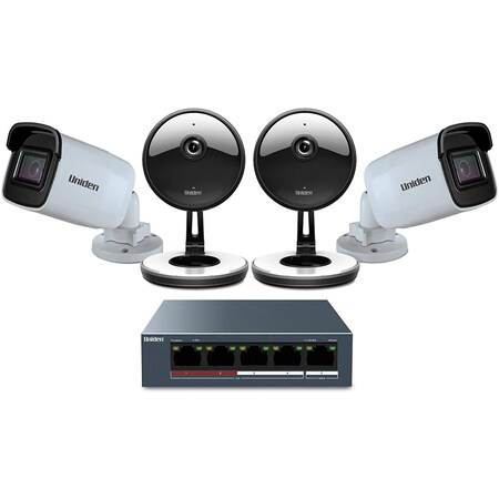 Uniden 4-Camera 1080P Indoor/Outdoor Security Cloud Systen UC4202